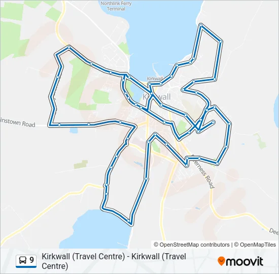 9 Bus Line Map