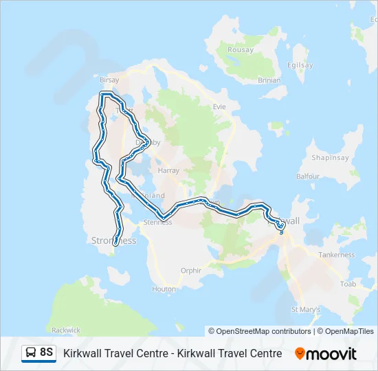 8S Bus Line Map
