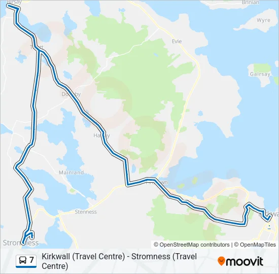 7 Bus Line Map