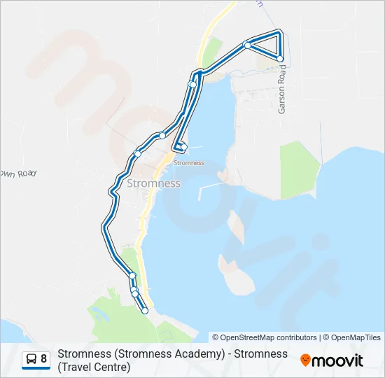 8 Bus Line Map