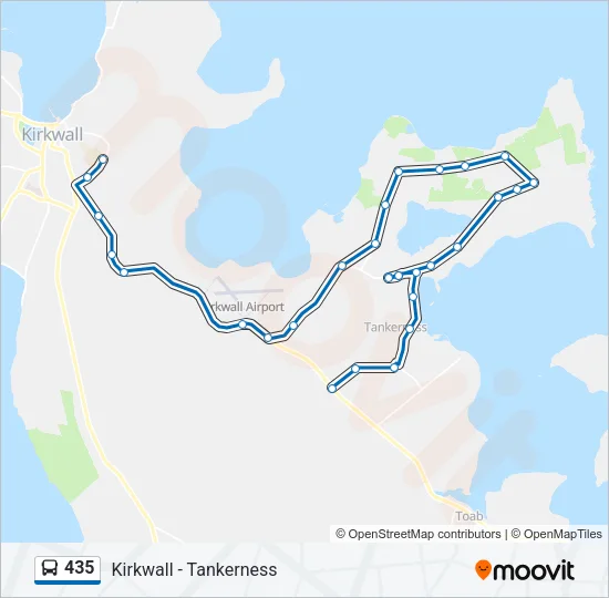 435 Bus Line Map
