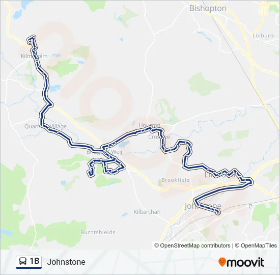 1B Bus Line Map