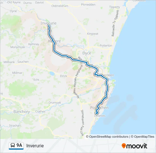 9A Bus Line Map