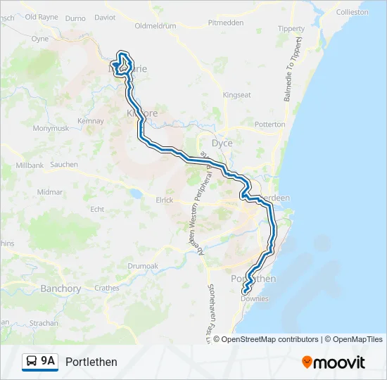 9A Bus Line Map