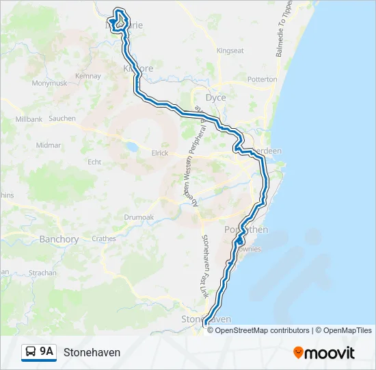 9A Bus Line Map