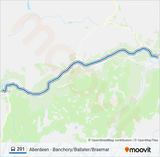 201 Bus Line Map