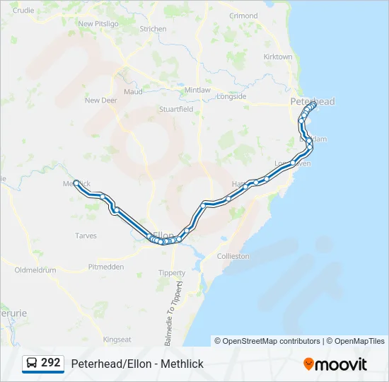 292 Bus Line Map