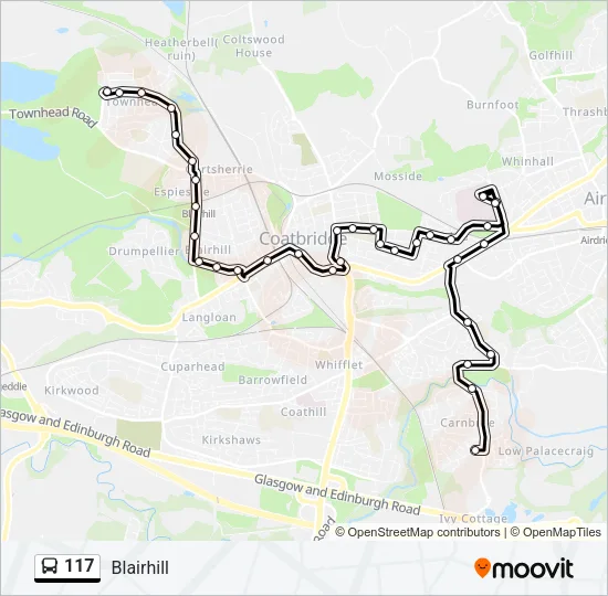 117 Bus Line Map