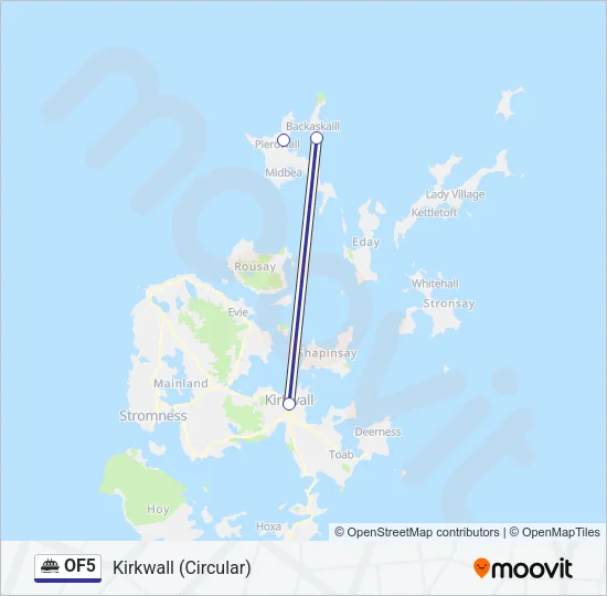 OF5 Ferry Line Map