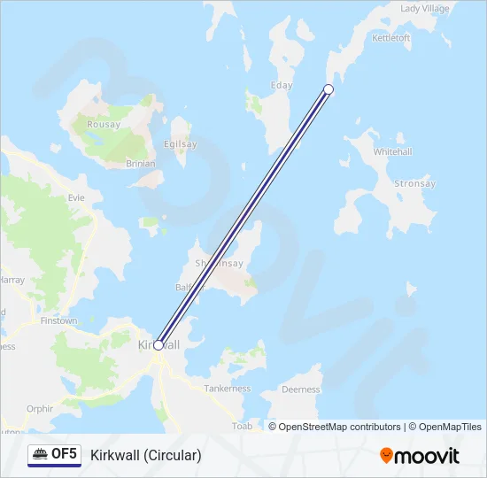 OF5 Ferry Line Map