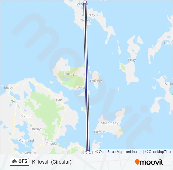 OF5 Ferry Line Map