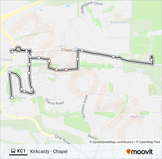 KC1 Bus Line Map