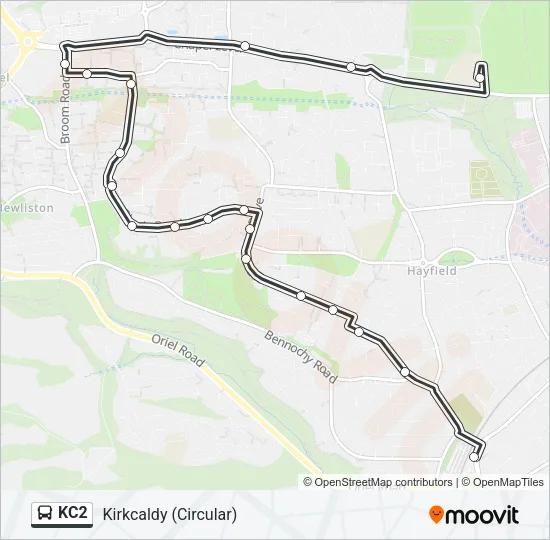 KC2 Bus Line Map