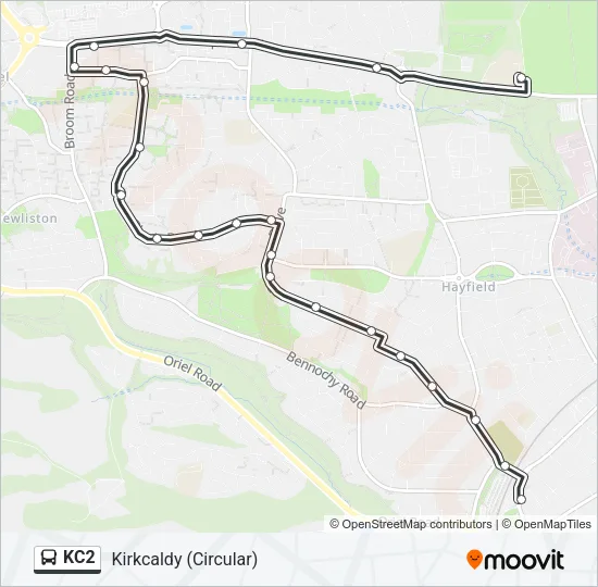 KC2 Bus Line Map