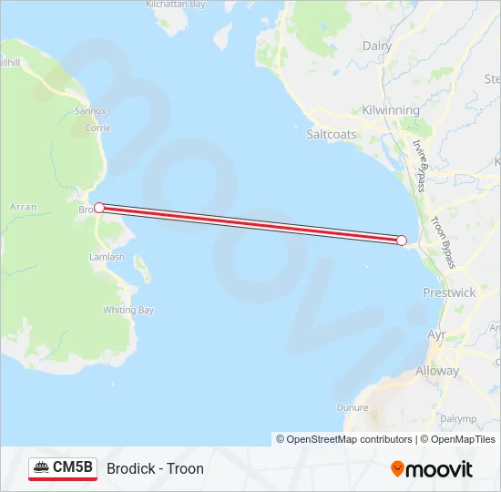 CM5B Ferry Line Map