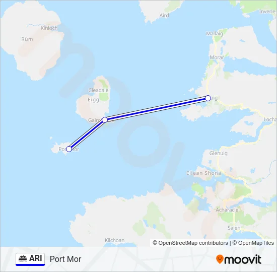 ARI Ferry Line Map