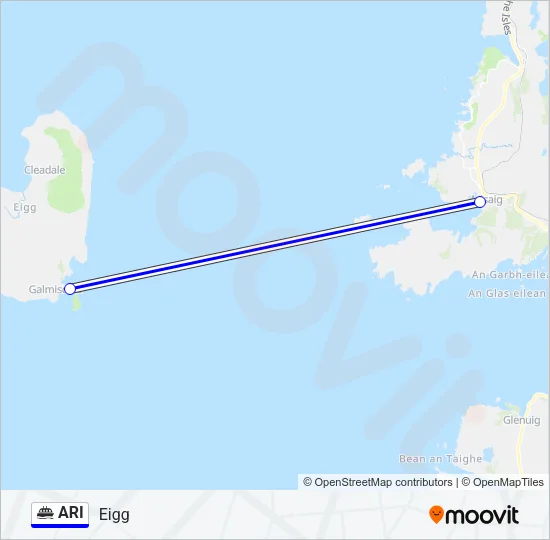ARI Ferry Line Map
