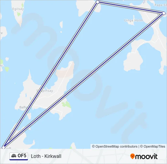 OF5 Ferry Line Map