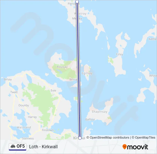 OF5 Ferry Line Map