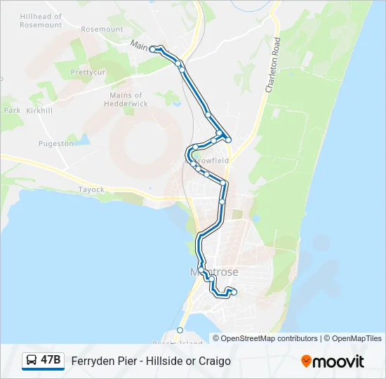 47B Bus Line Map
