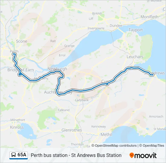 65A Bus Line Map