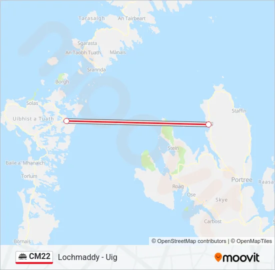 CM22 Ferry Line Map