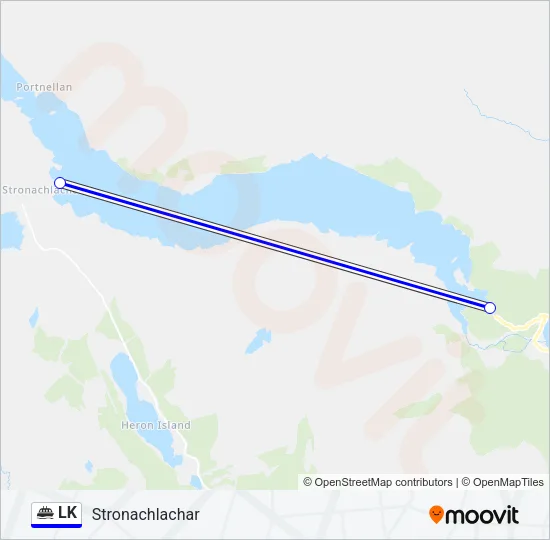 LK Ferry Line Map