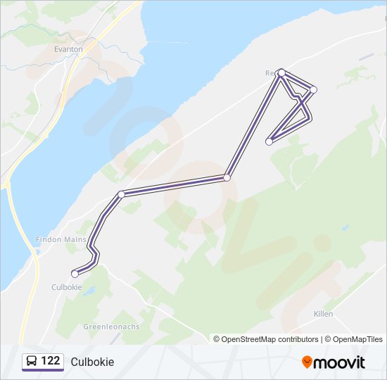 122 Route: Schedules, Stops & Maps - Culbokie (Updated)