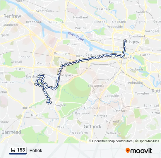 153 Bus Line Map