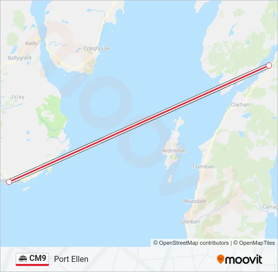 CM9 Ferry Line Map