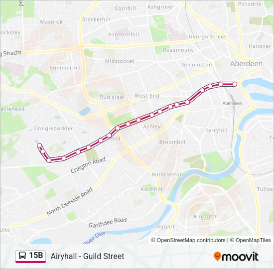 15B Bus Line Map