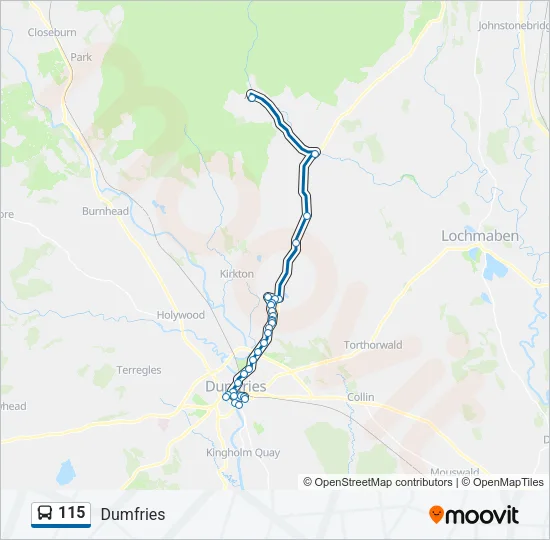 115 Bus Line Map