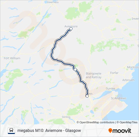 MEGABUS M10 Route: Schedules, Stops & Maps - Perth (Updated)