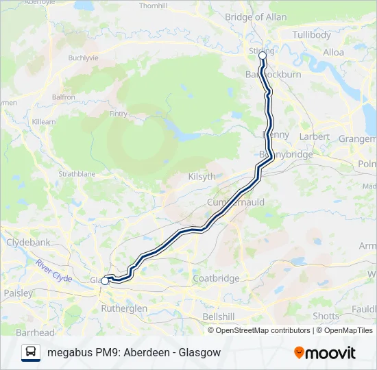 MEGABUS PM9 Bus Line Map