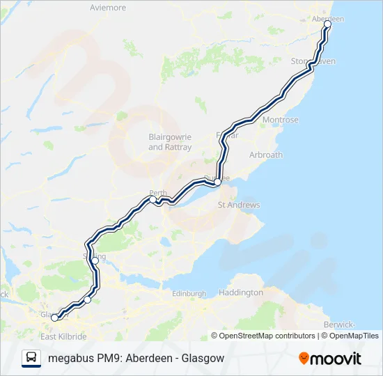 MEGABUS PM9 Bus Line Map