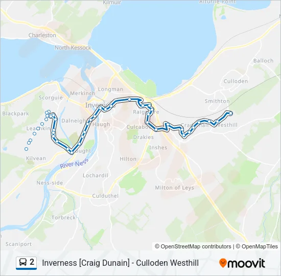 2 Bus Line Map