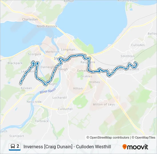 2 Bus Line Map