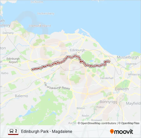2 Bus Line Map