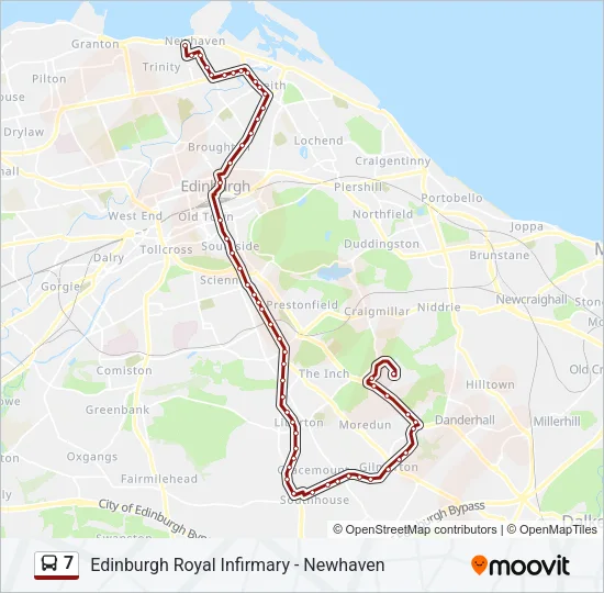 7 Bus Line Map