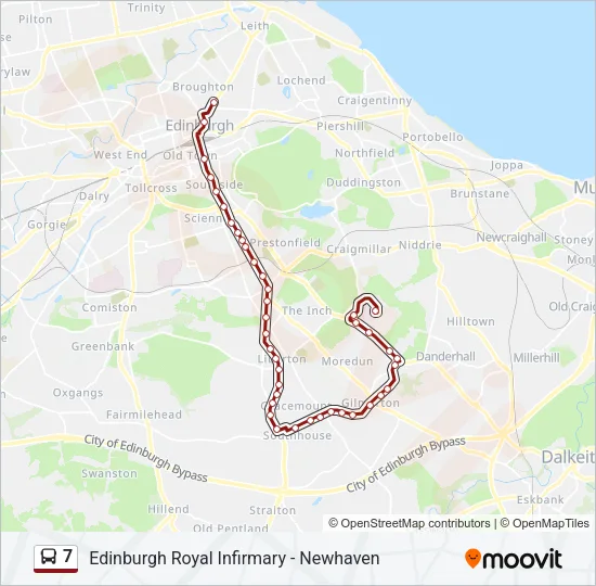 7 Bus Line Map