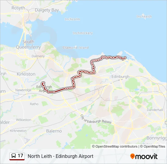 17 Bus Line Map