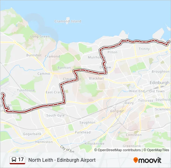 17 Bus Line Map