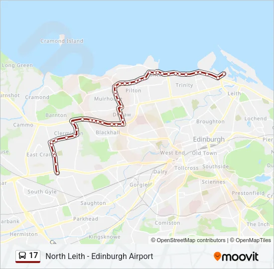 17 Bus Line Map