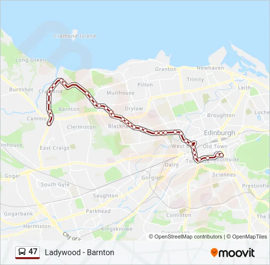 47 Bus Line Map