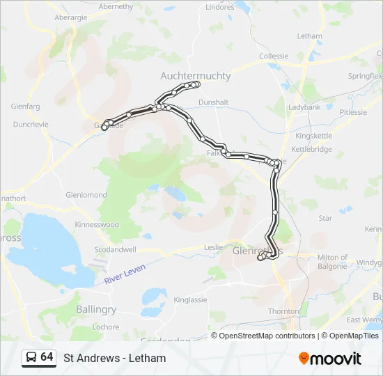 64 Bus Line Map