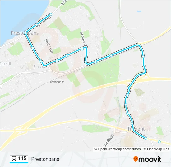 115 Bus Line Map
