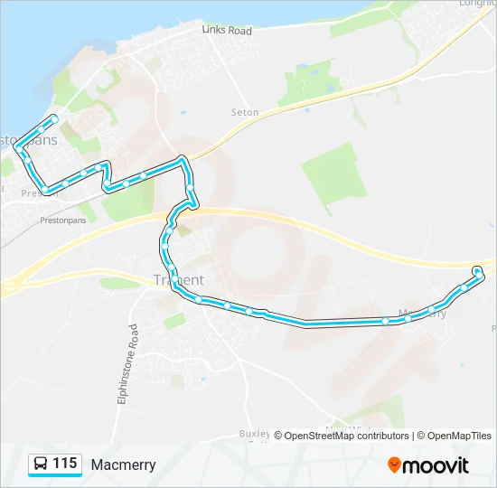 115 Bus Line Map