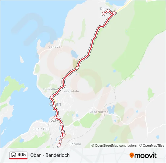 405 Bus Line Map
