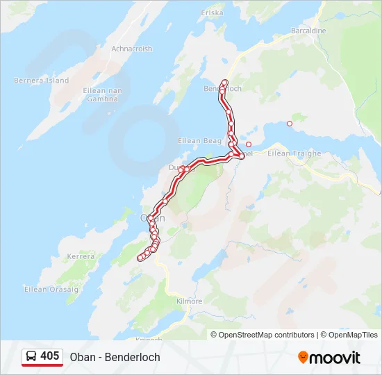 405 Bus Line Map