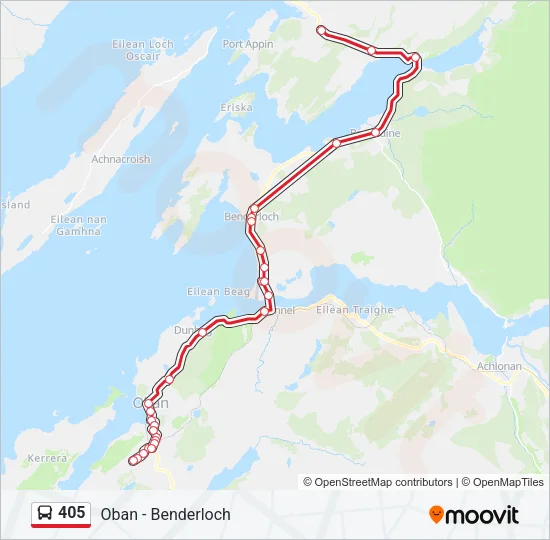 405 Bus Line Map